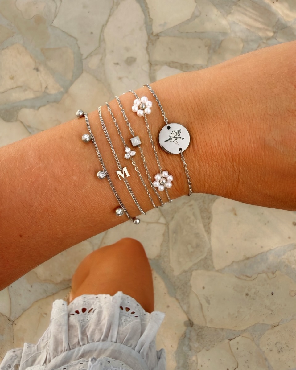 Geboortebloem armband