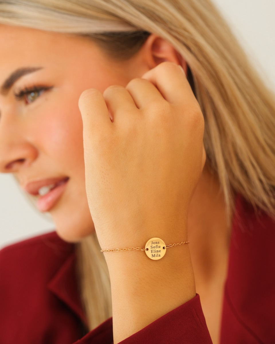gouden armband met namen