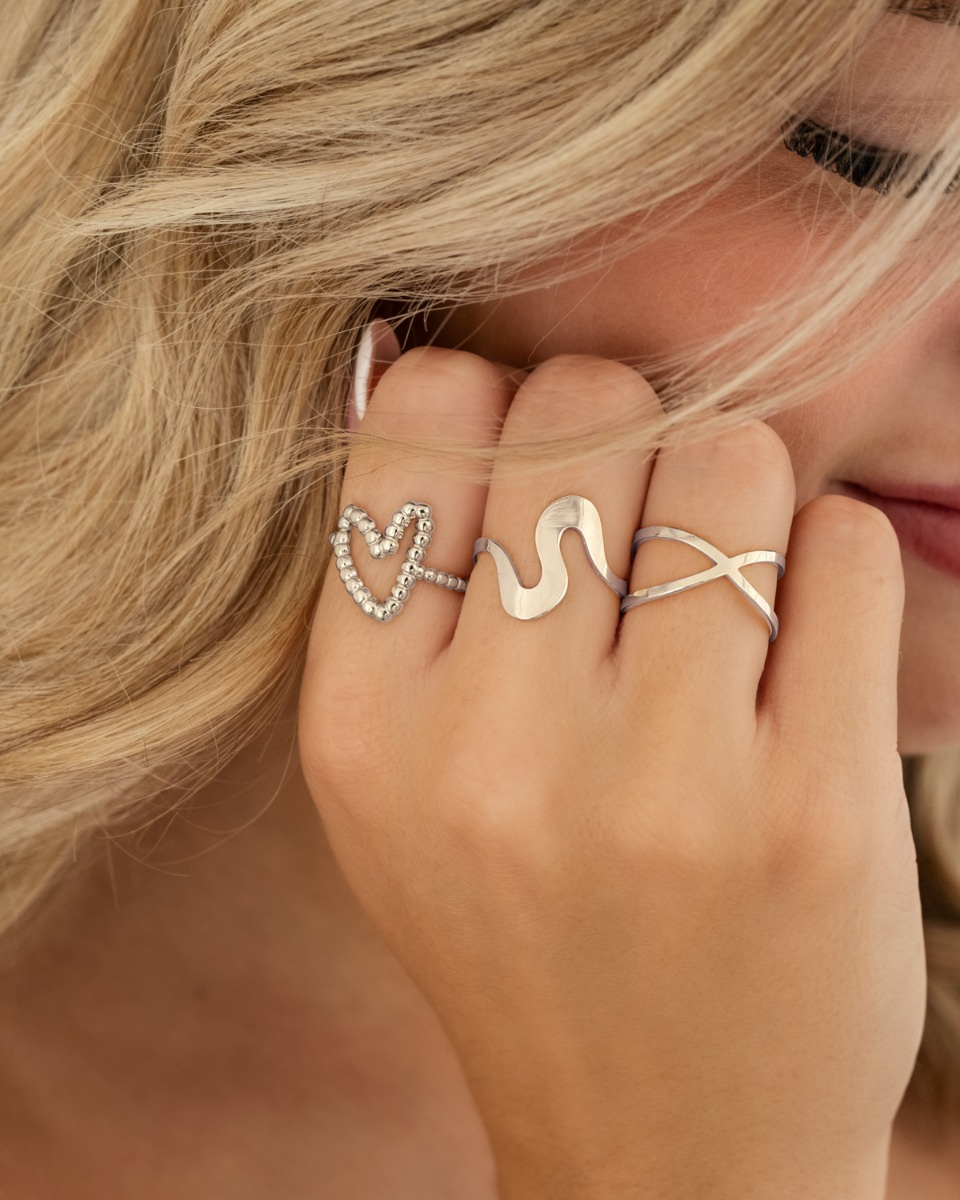 Zilveren ringen mix
