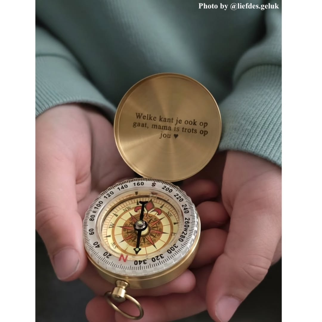 influencer graveerbaar kompas kindje