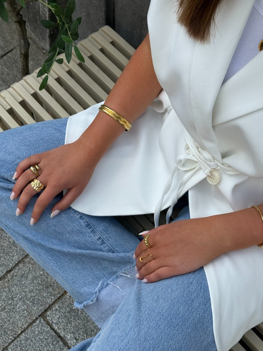 Dubbele bangle armband.