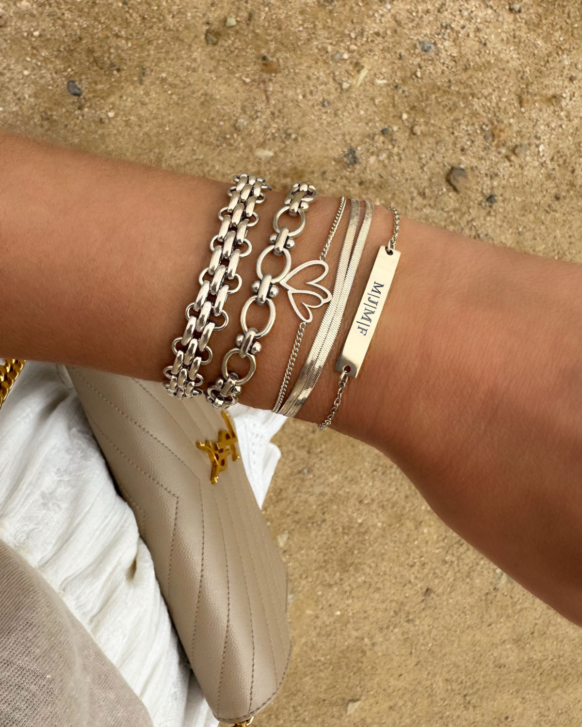 Armparty chains zilver