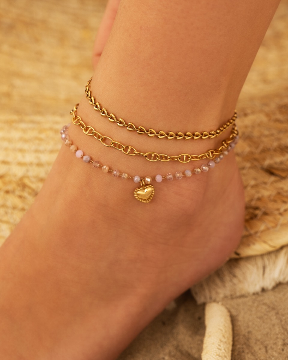 gouden enkelbandjes combinatie