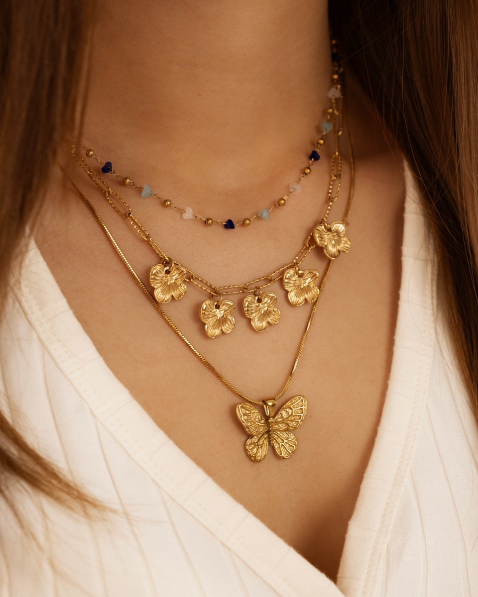gouden kettingen combinatie