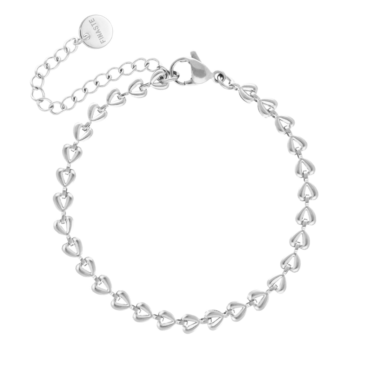 Heart chain enkelbandje