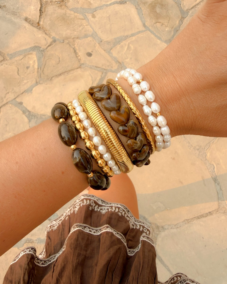 Parel Armband Musthave goud kleurig