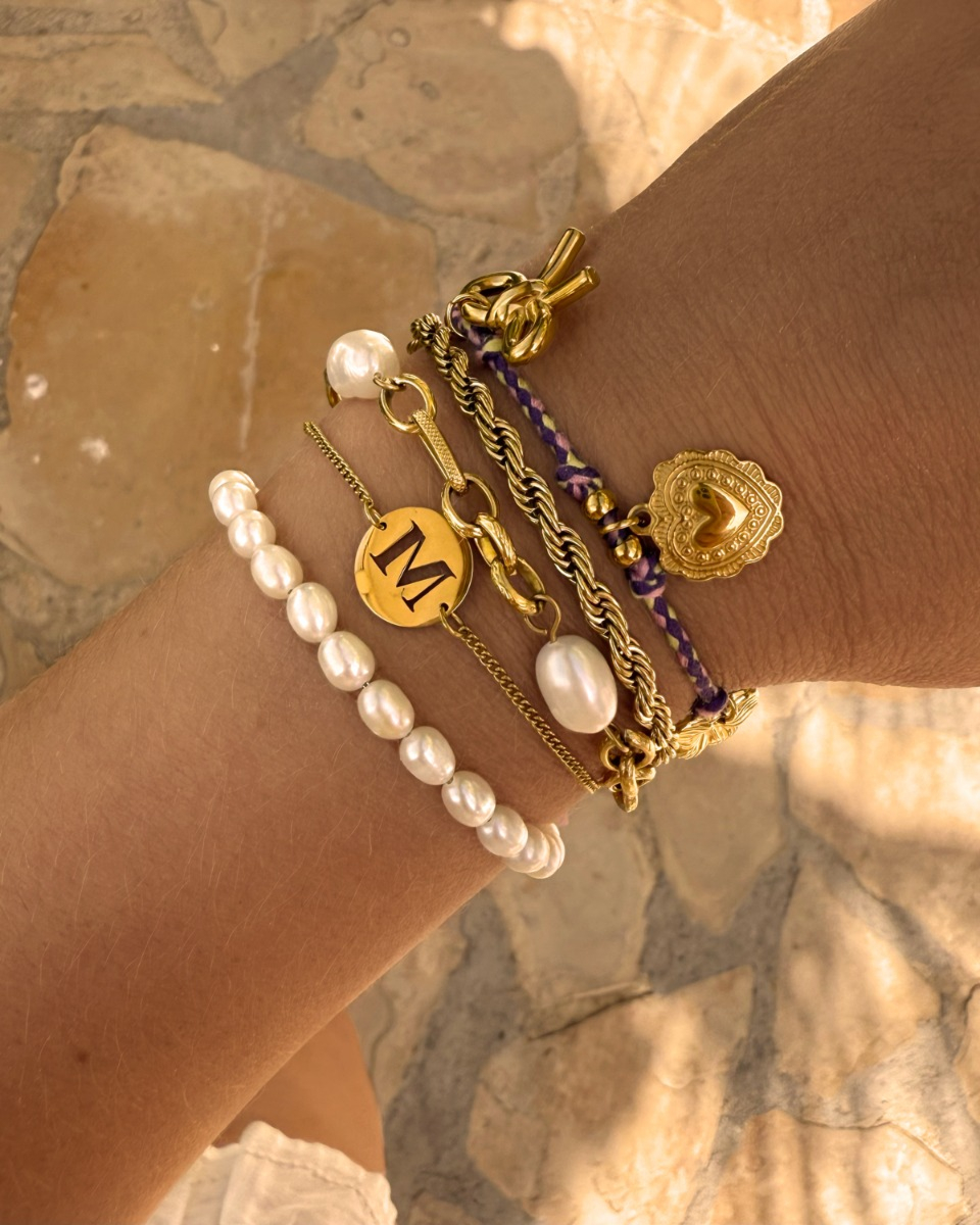 gouden armbanden combinatie