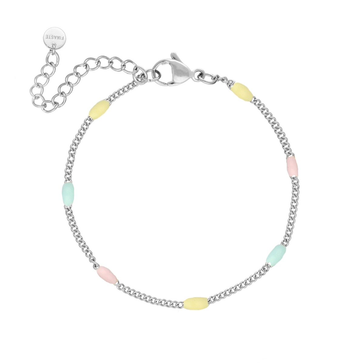 bolletjes armband pastel