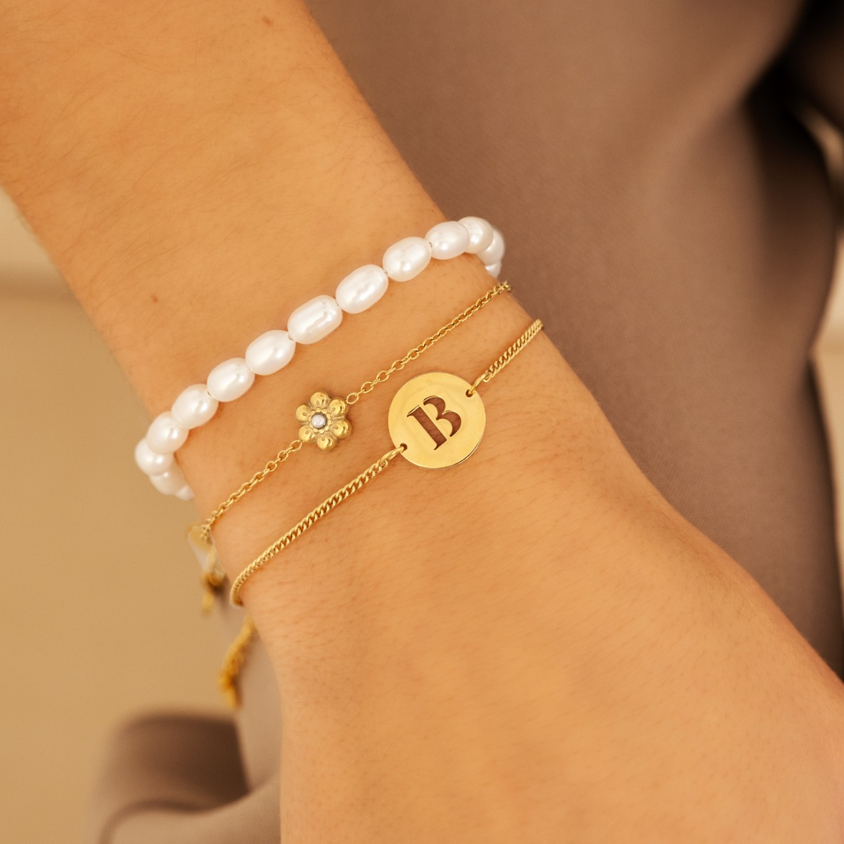 Parel Armband Musthave goud kleurig