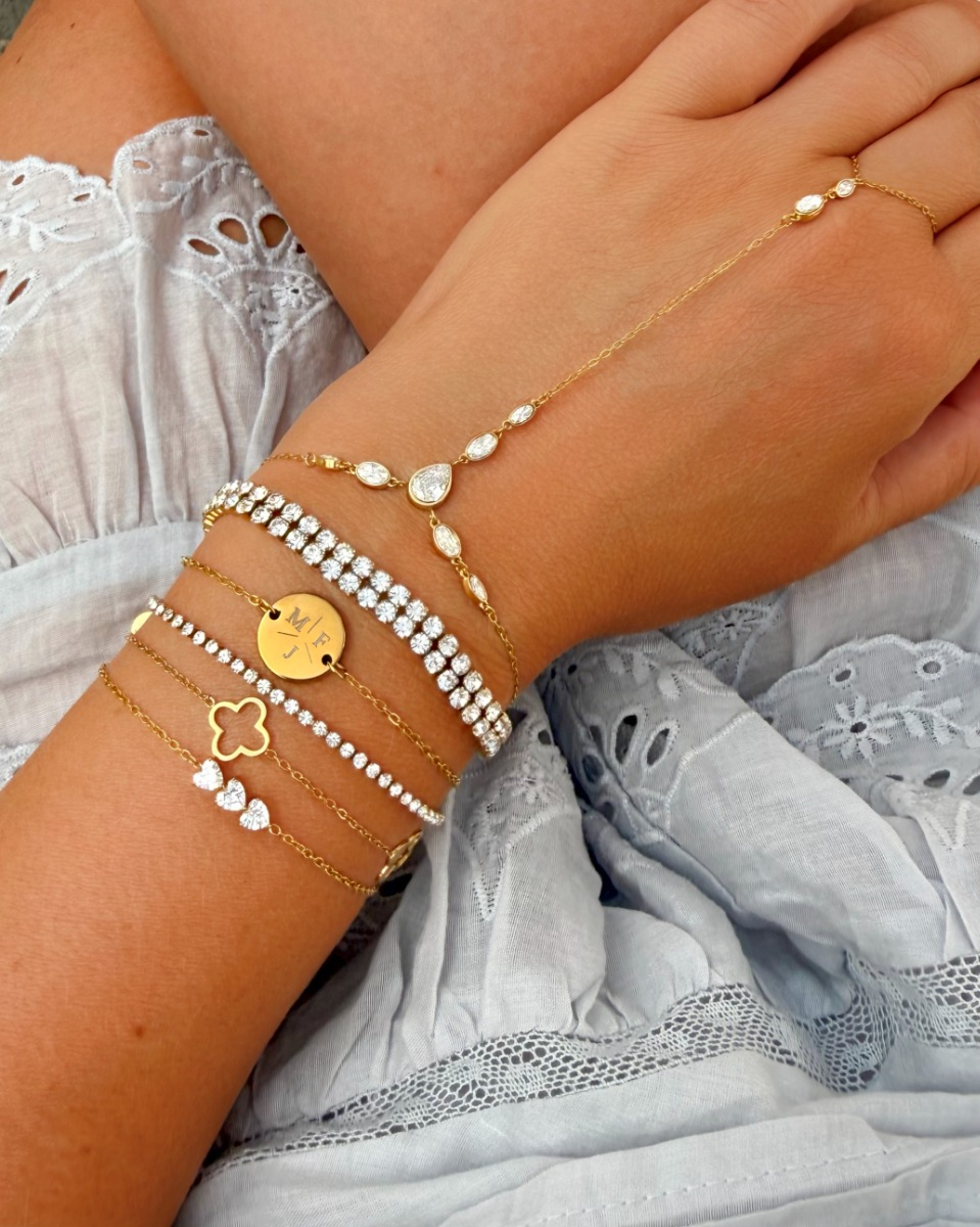 Gouden armparty tennis