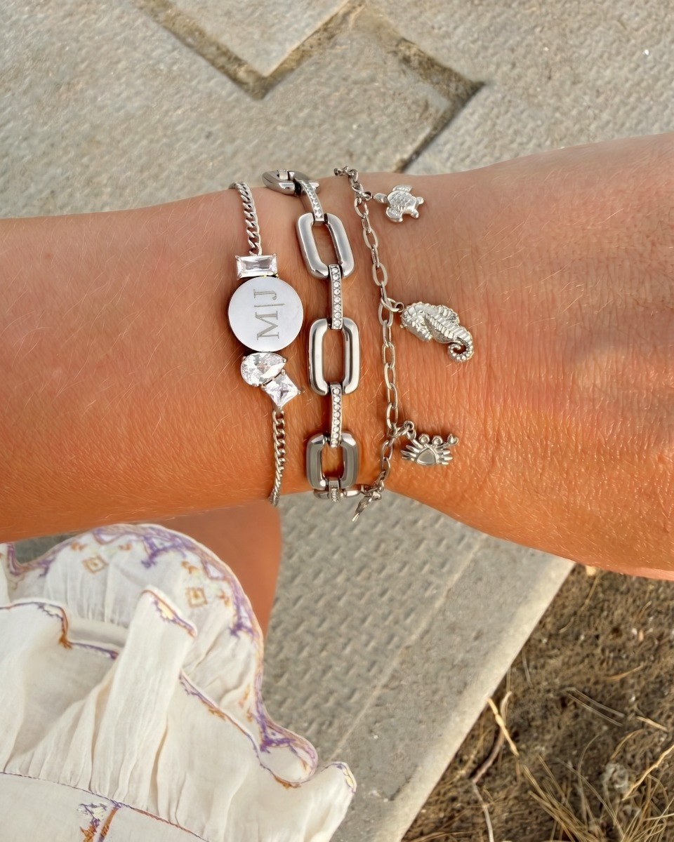 Zilveren armparty zomer