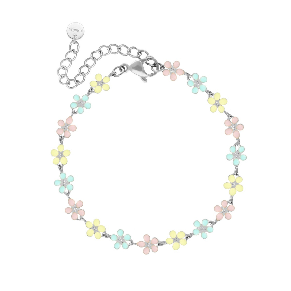 Flower bracelet pastel