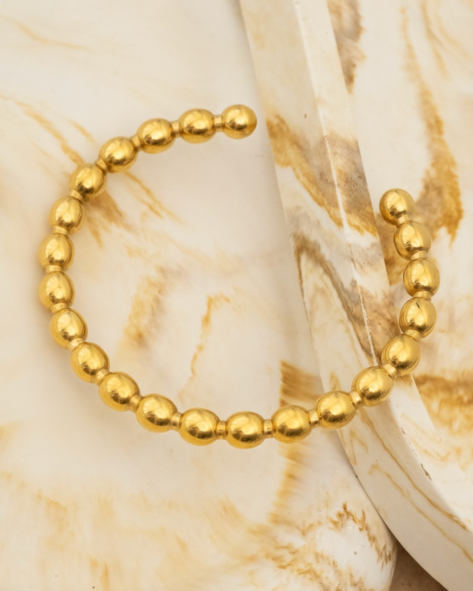 gouden bollen bangle