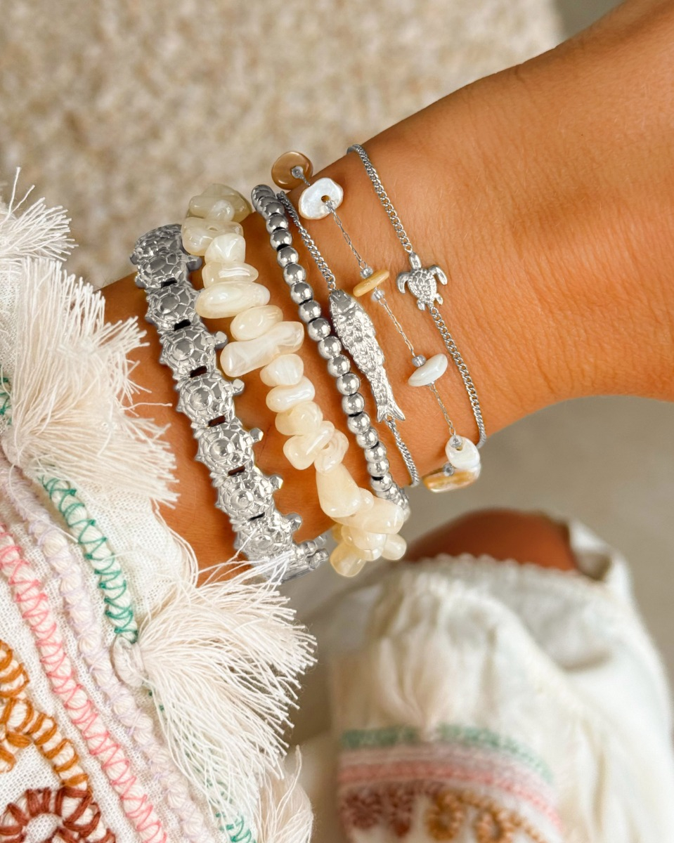 zilveren mix van armbanden