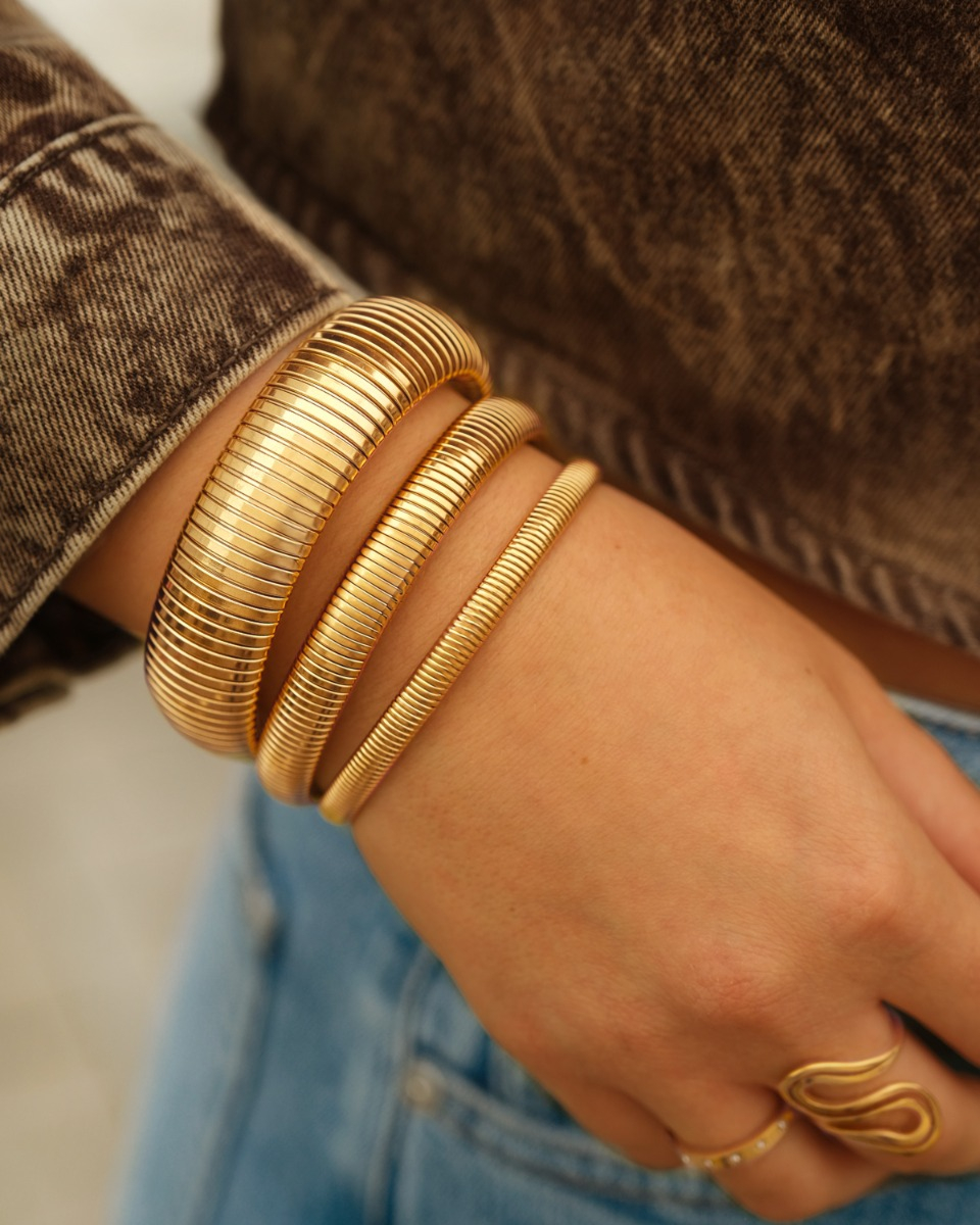 Bangle mix goudkleurig