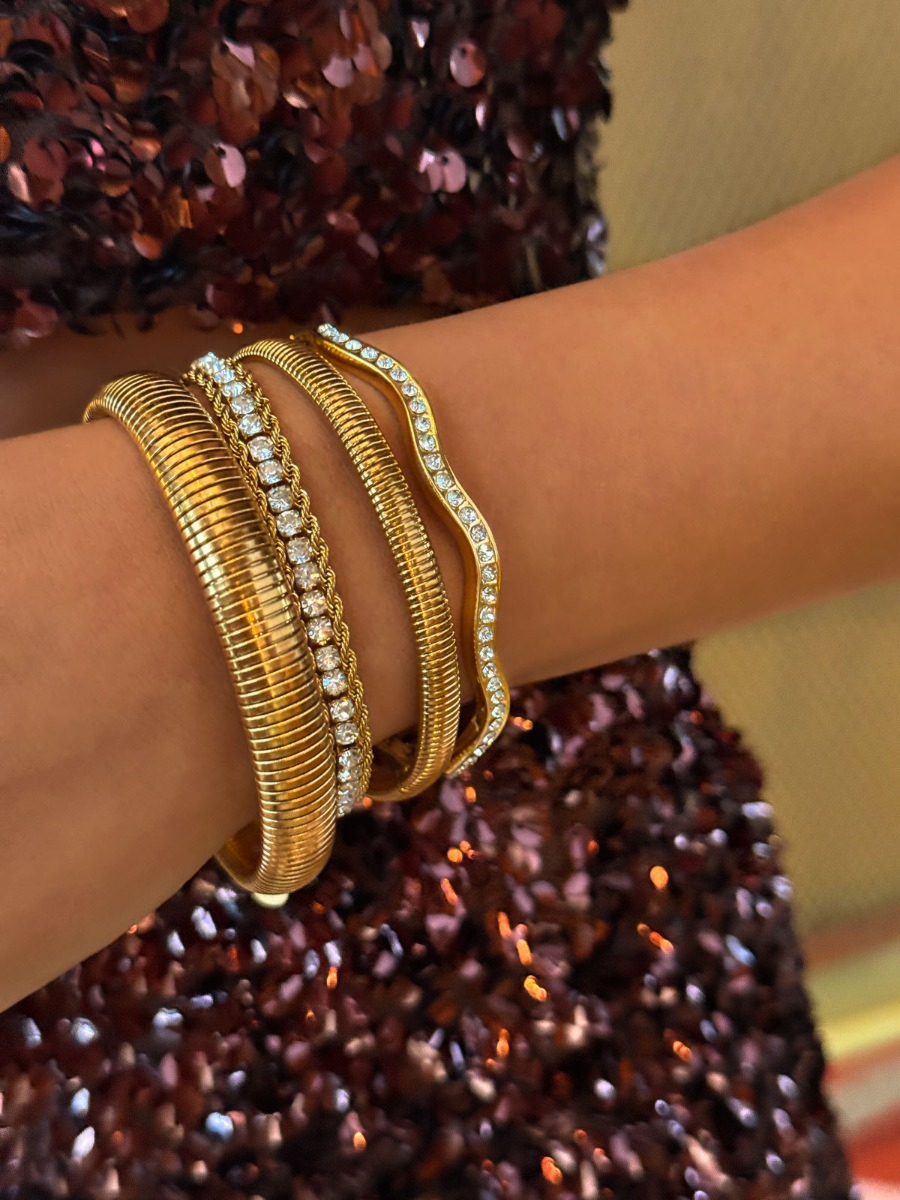 Bangle mix goud