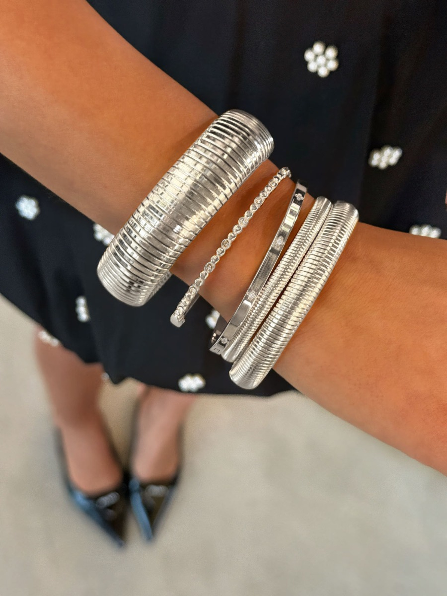 Bangles mix met steentjes
