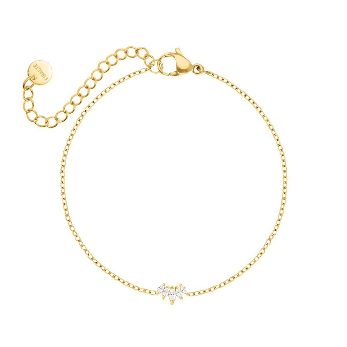 Armband sparkling goudkleurig