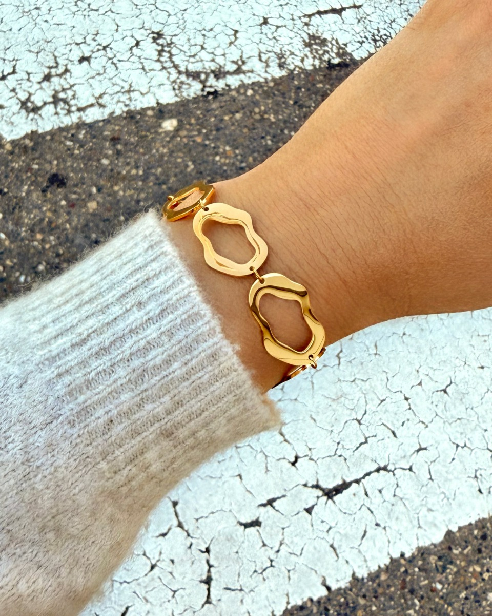 Gouden armband organic