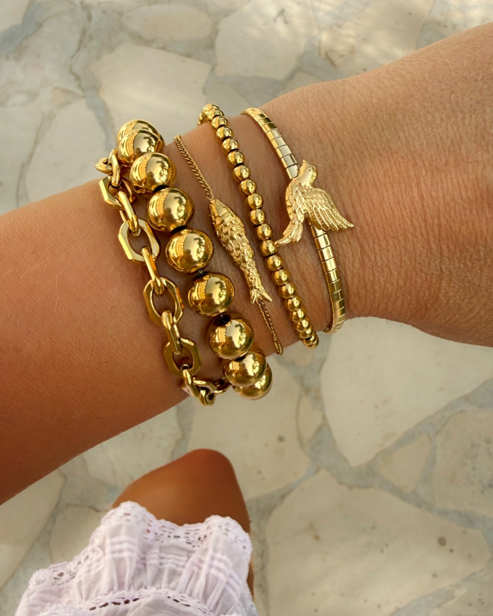 Gouden armparty bolletjes