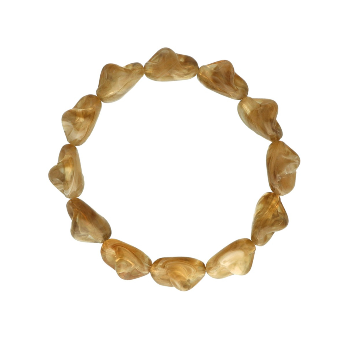 Kralenarmband organic beige
