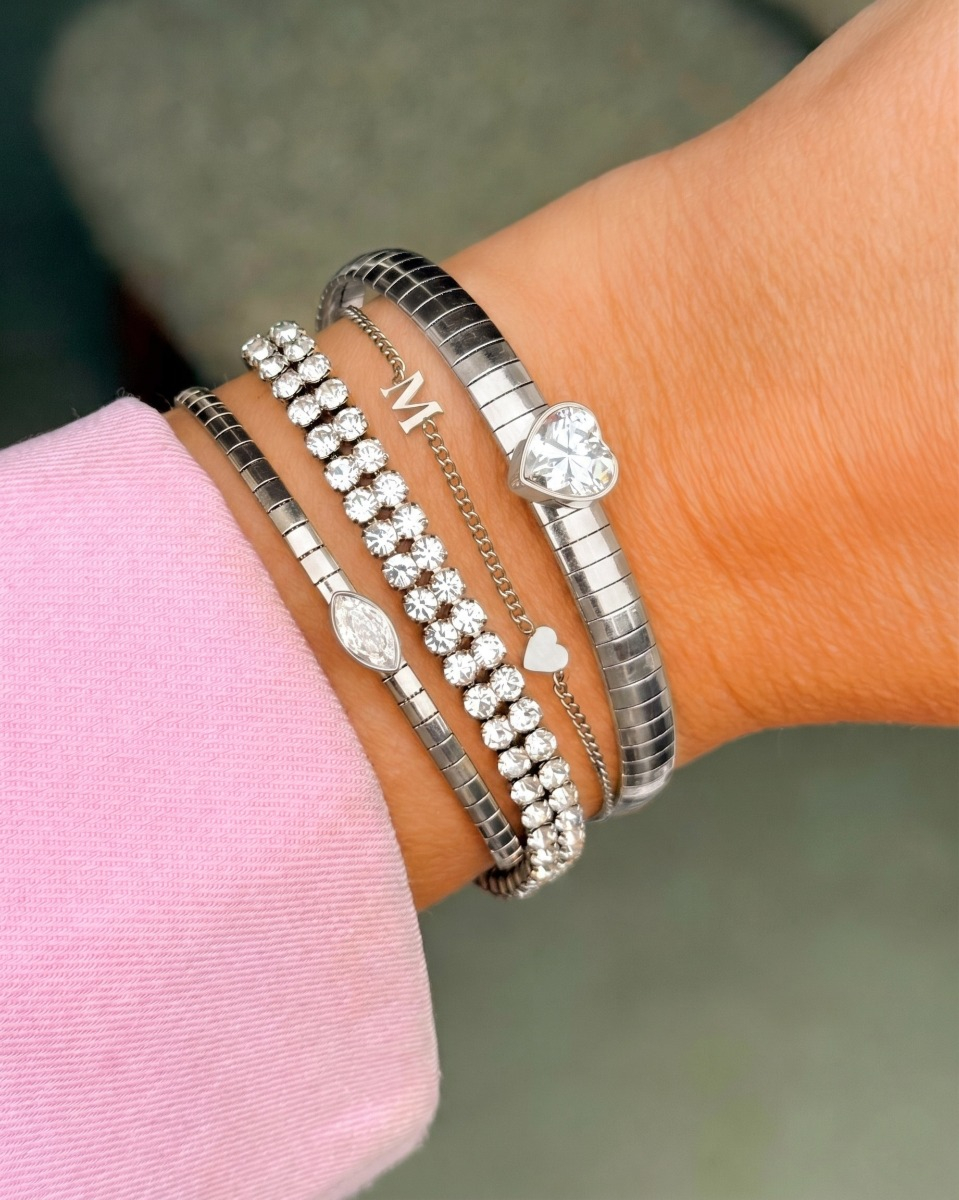 zilveren armbanden combinatie