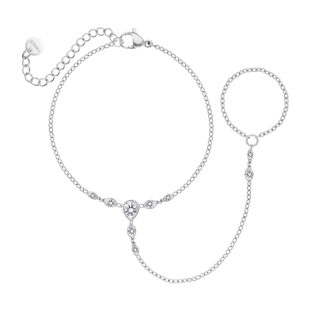Hand chain luxe steentjes