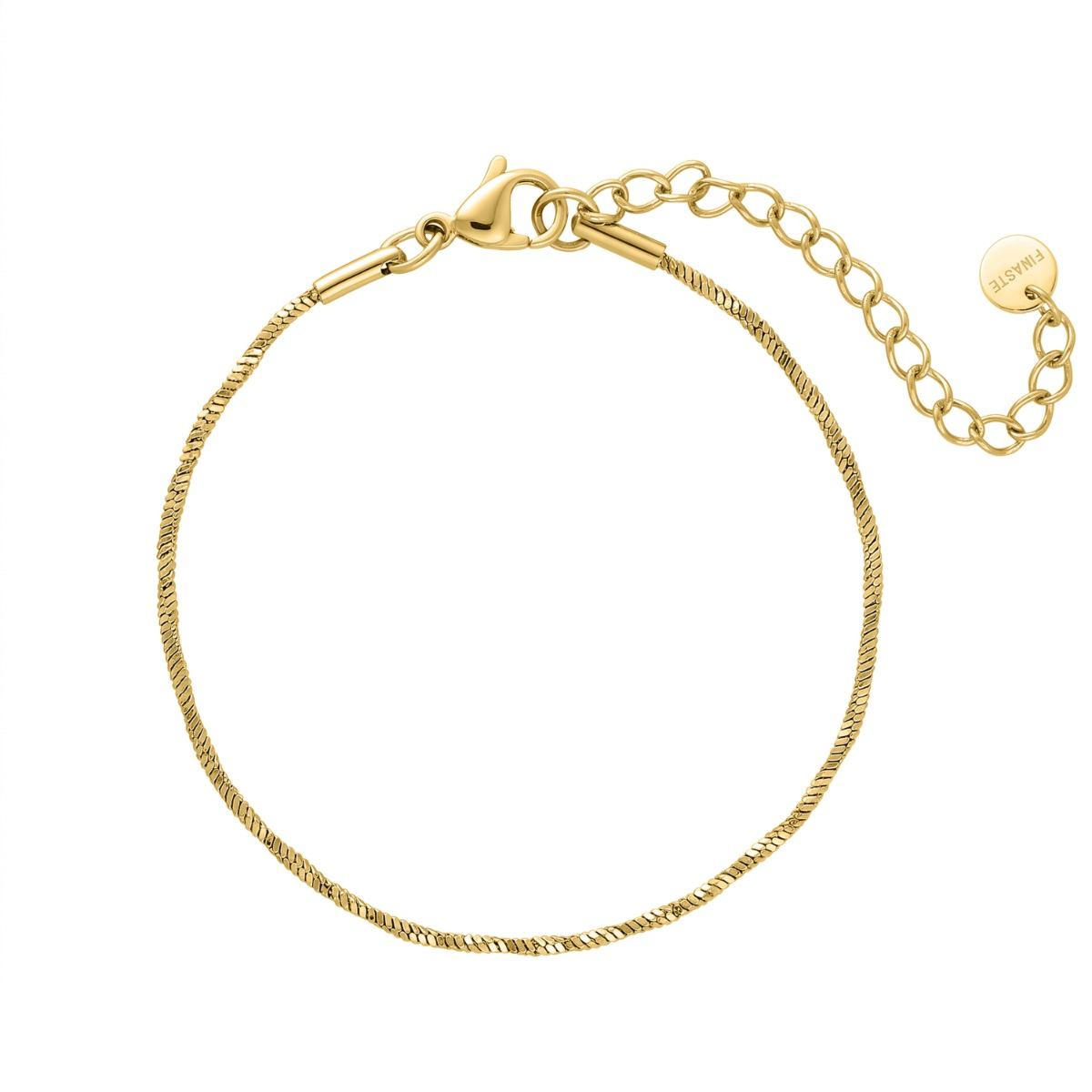 Minimalistische armband twist goud