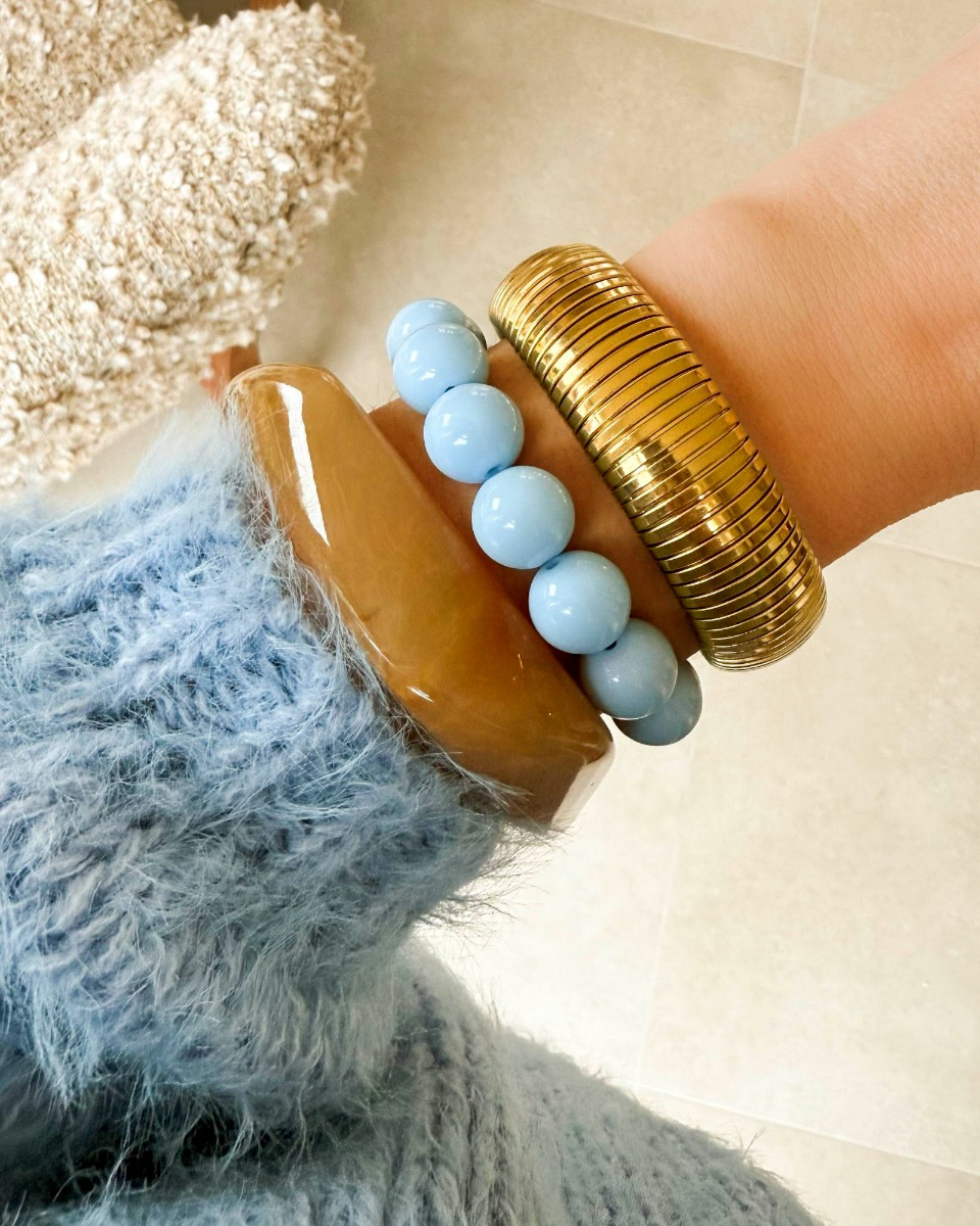 Bngle armparty blauw