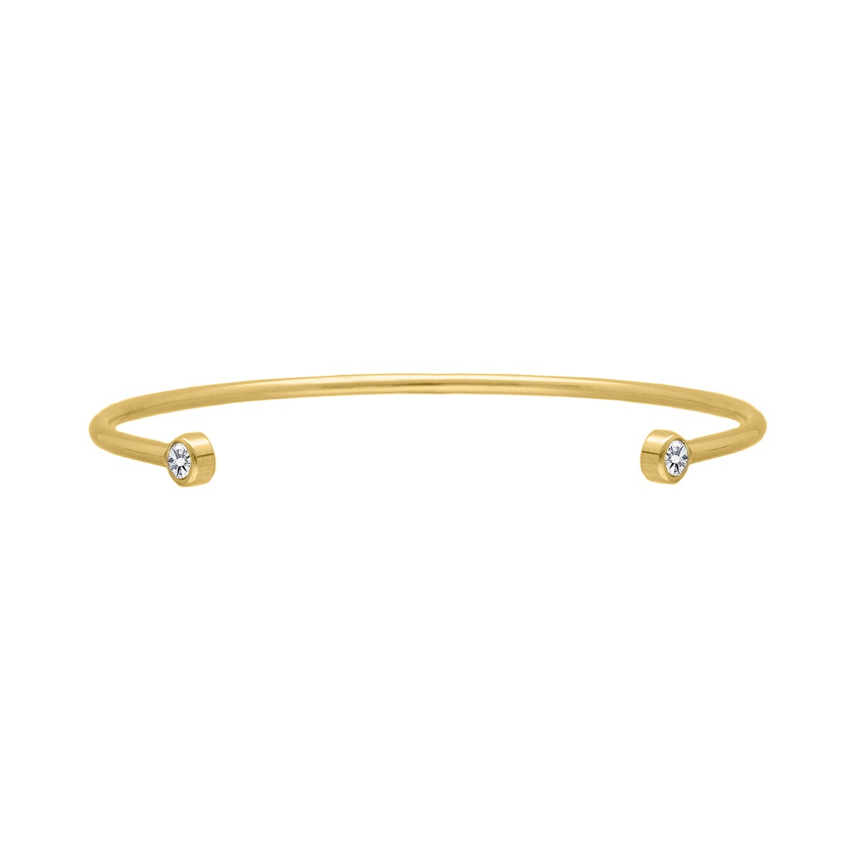 Steentjes bangle goud