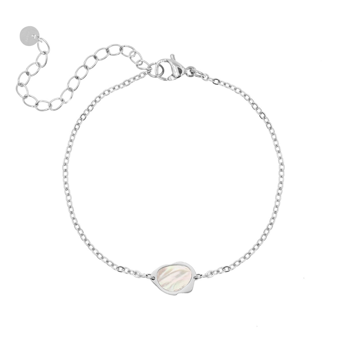 armband parelmoer kleur zilver
