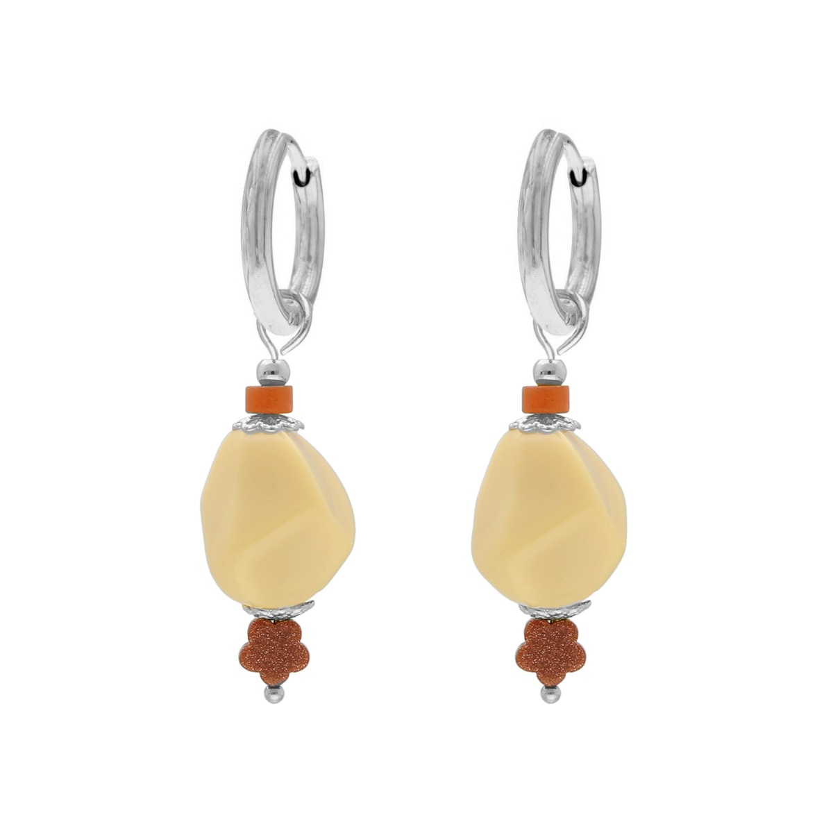Oorbellen trendy kralen
