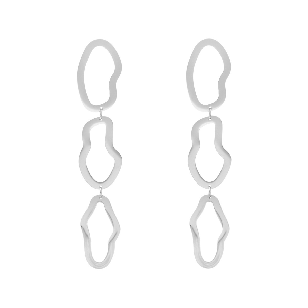 Oorbellen circles zilver