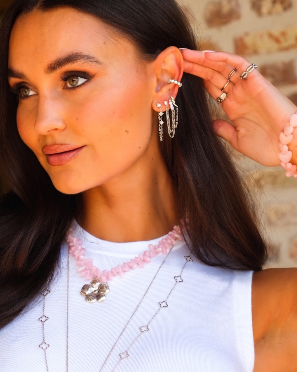 Zilveren sieraden look