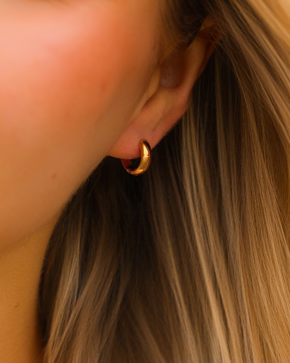 Gouden oorringetjes medium