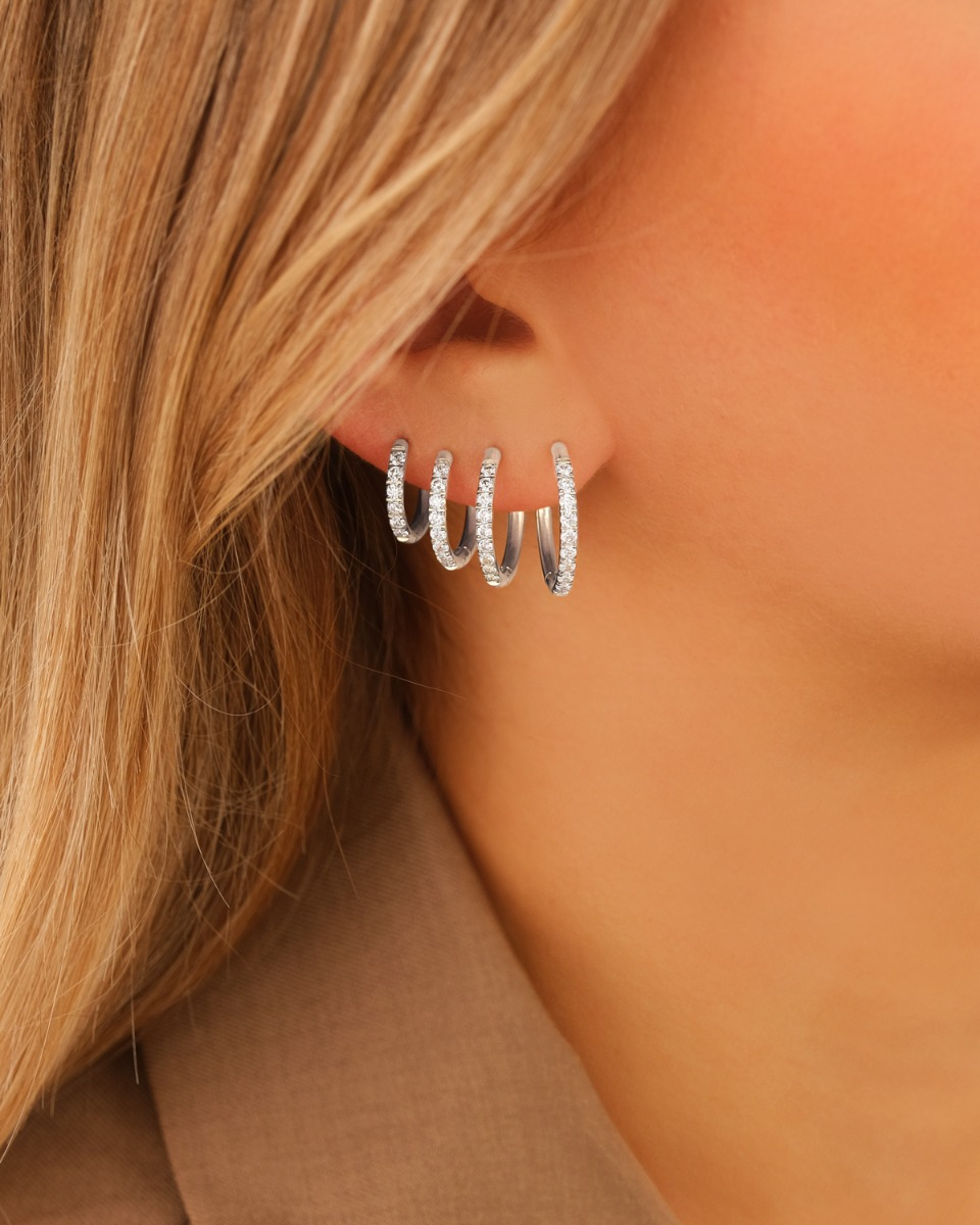 Shiny oorringetjes earparty