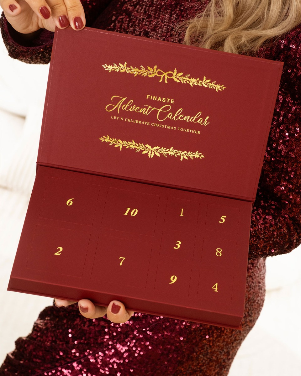 Adventskalender met 10 vakjes