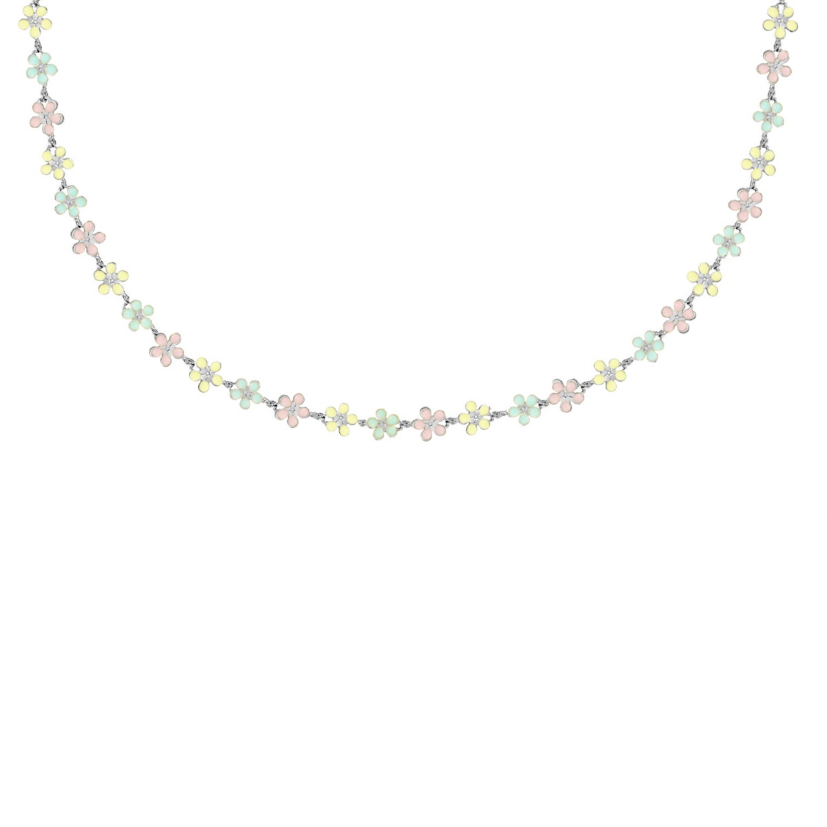 flower necklace pastel