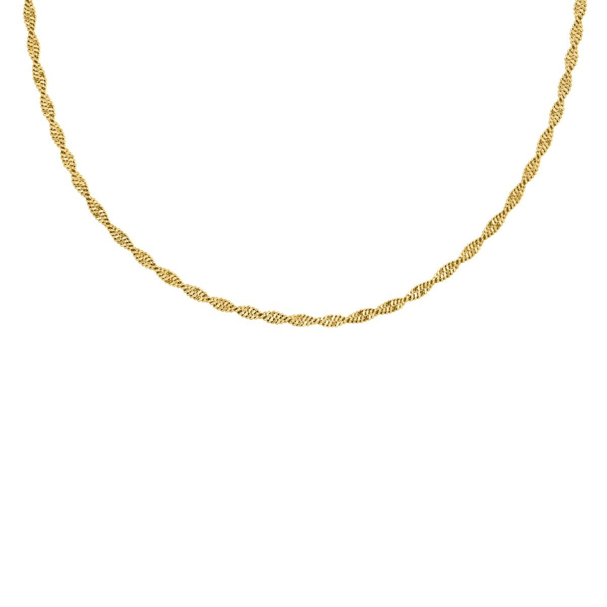Trending influencer ketting goudkleurig