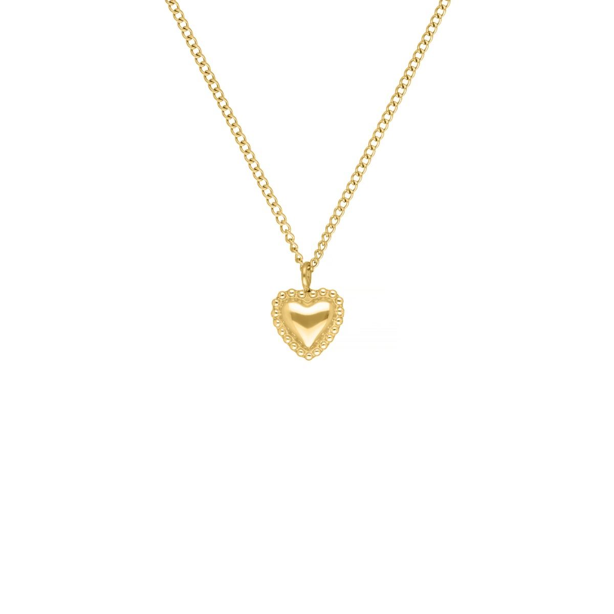 ketting vintage hartje kleur goud