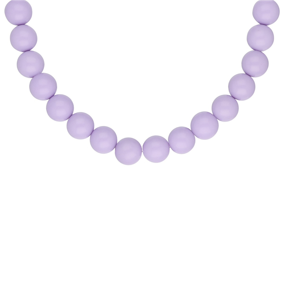 Ketting candy kralen paars goudkleurig