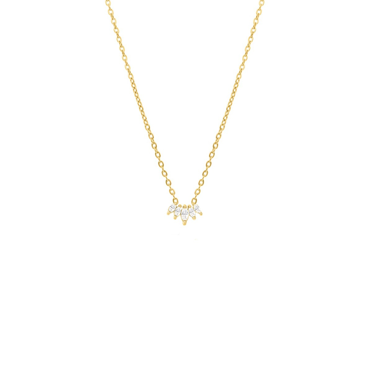 Ketting sparkling goudkleurig