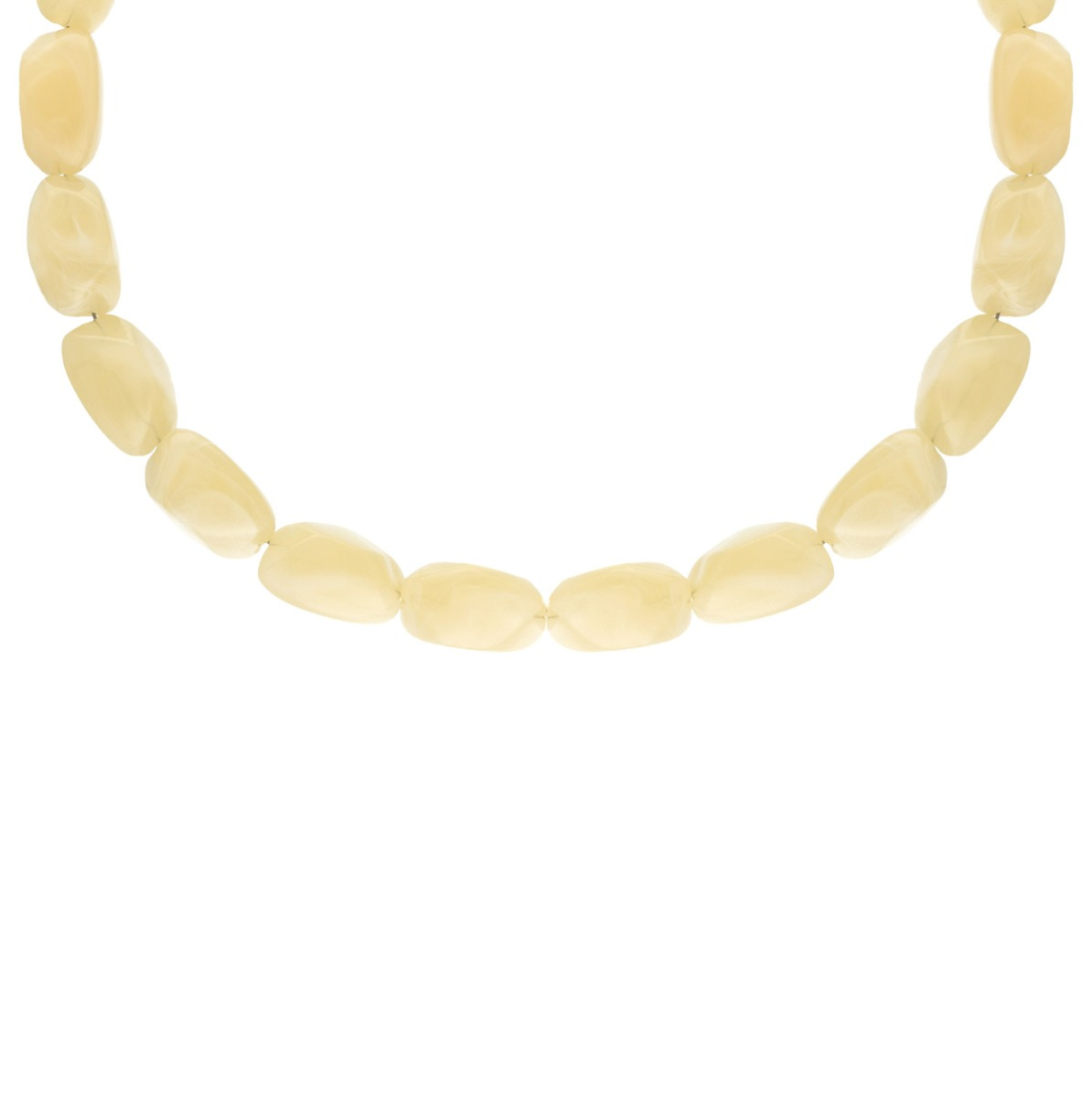 Kralen ketting butter yellow