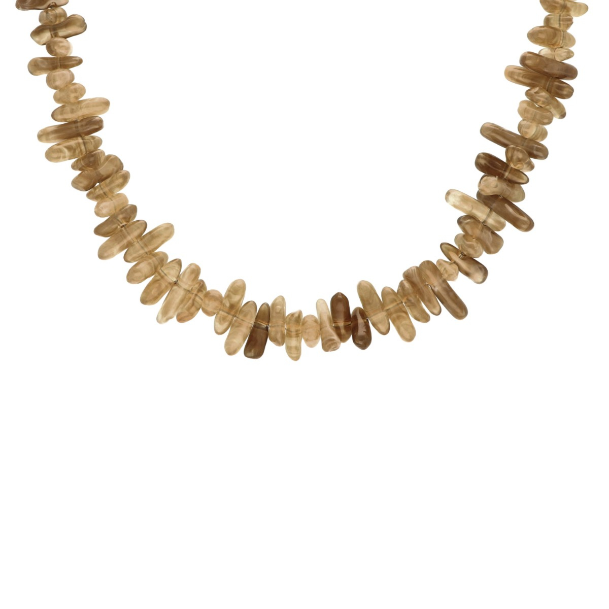 Kralenketting steentjes mix beige