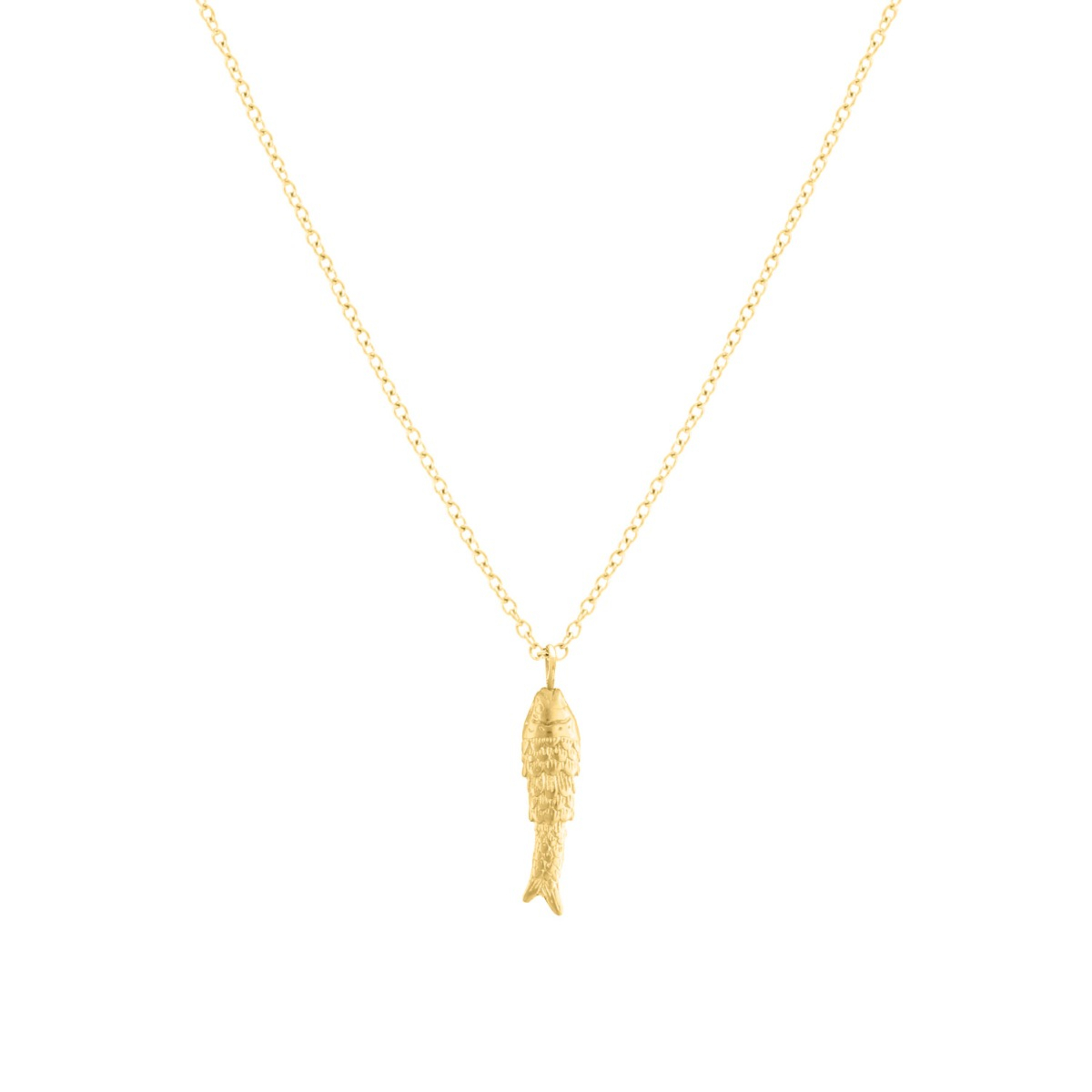 Vis ketting goud