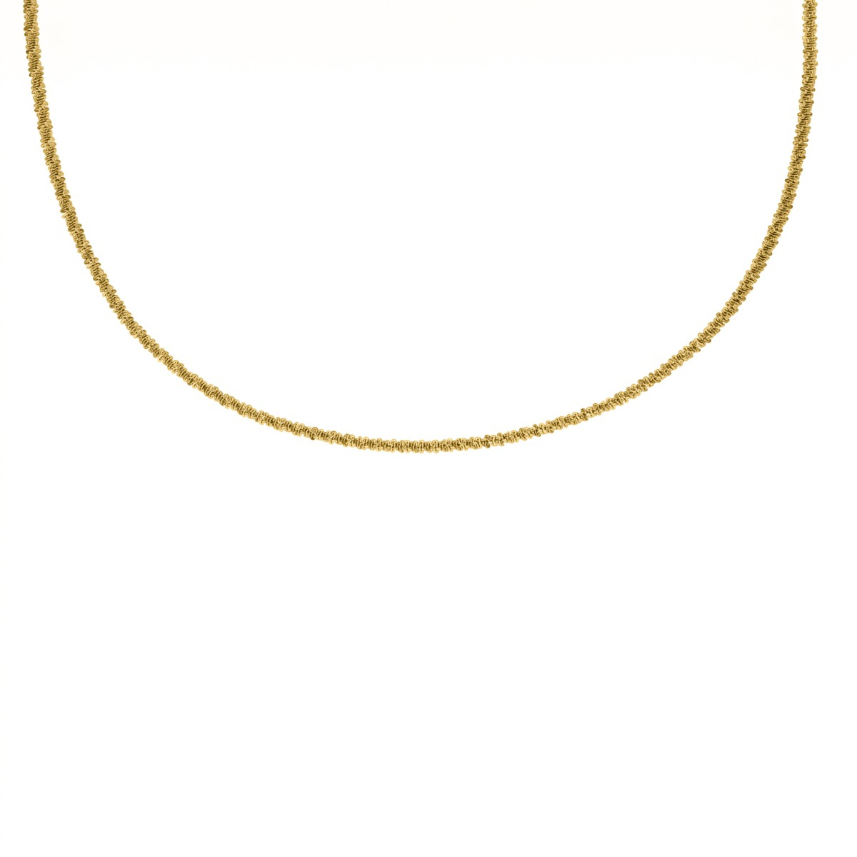 Ketting gedraaide chain goudkleurig