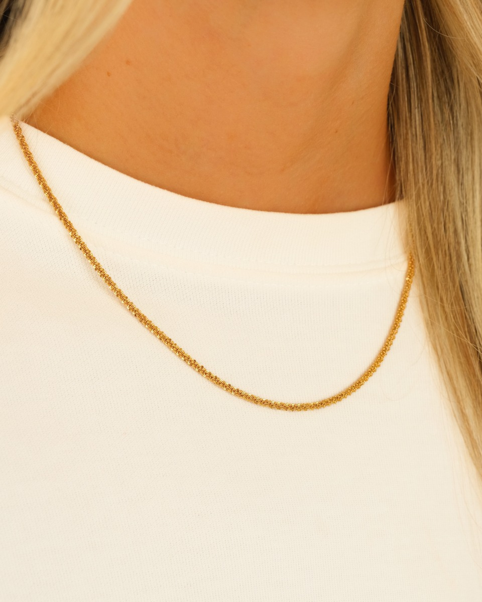 Gouden gedraaide ketting