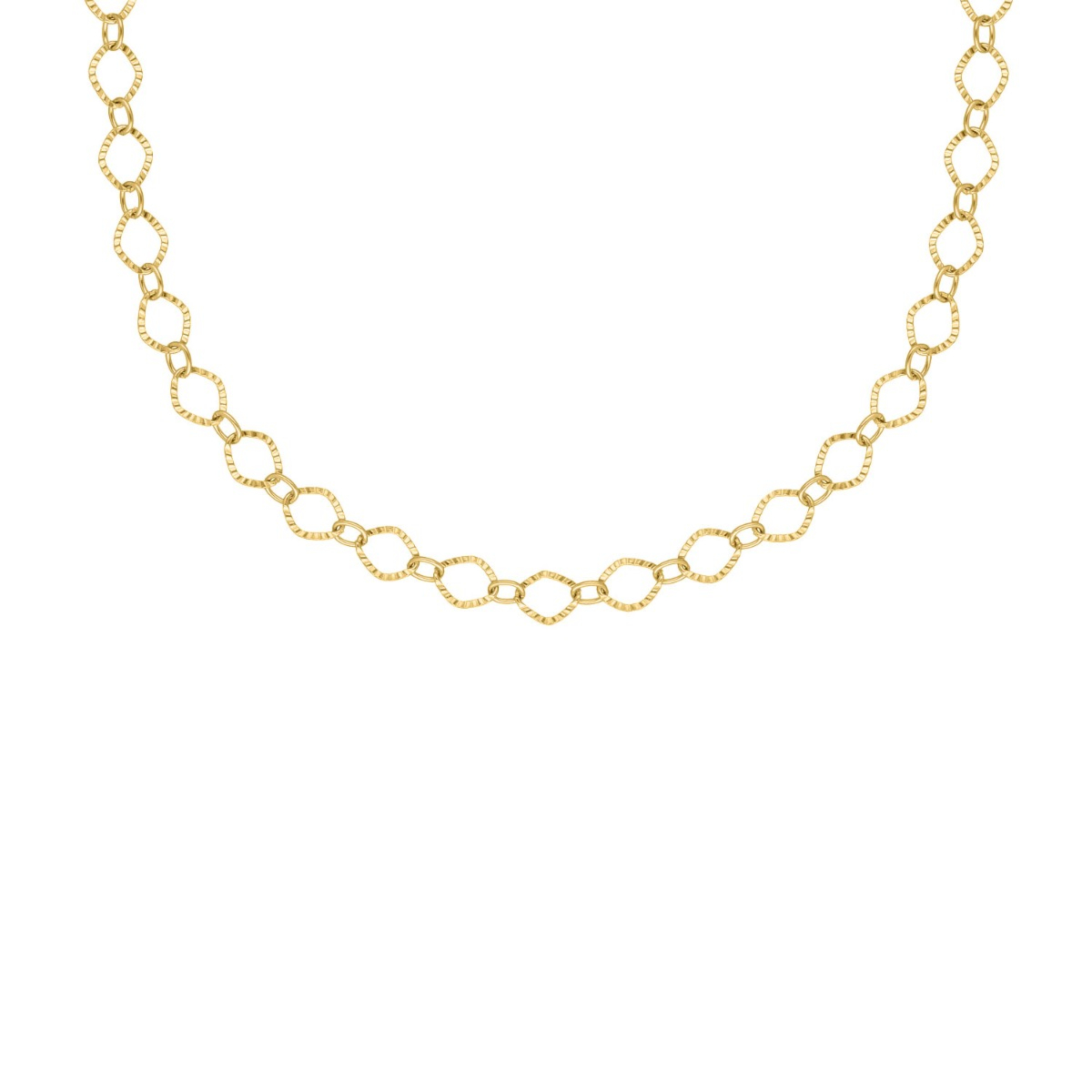 Chain ketting trendy goudkleurig