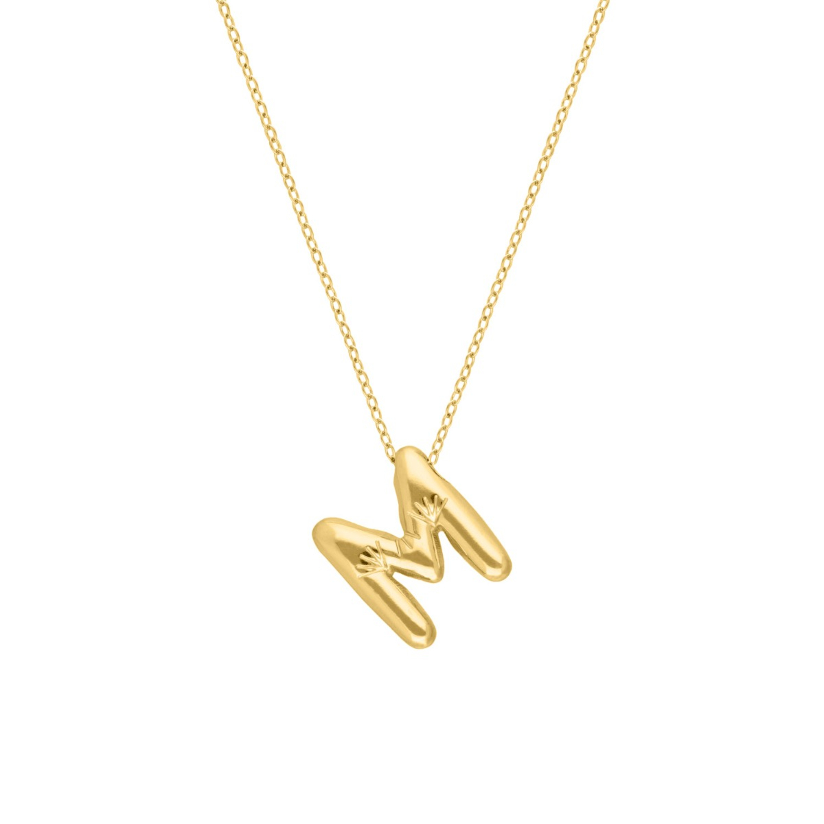 Letter ketting statement goudkleurig