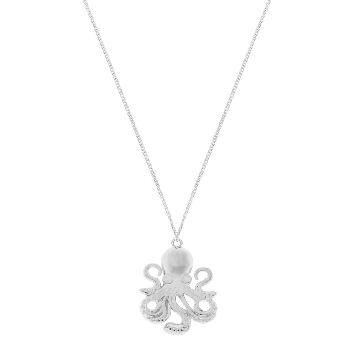 Octopus ketting zilver